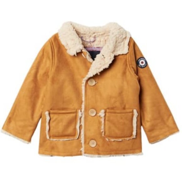💕BEN SHERMAN💕 Textured Faux Fur Field Jacket 12M